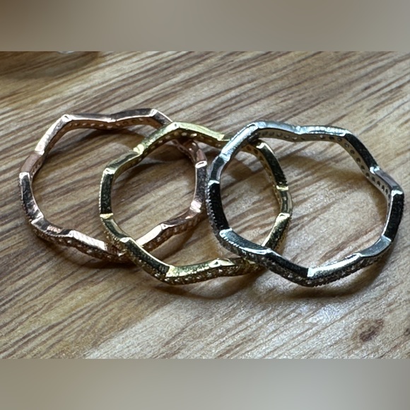 Stackable rings (3) NEW Sterling Silver - Picture 10 of 12